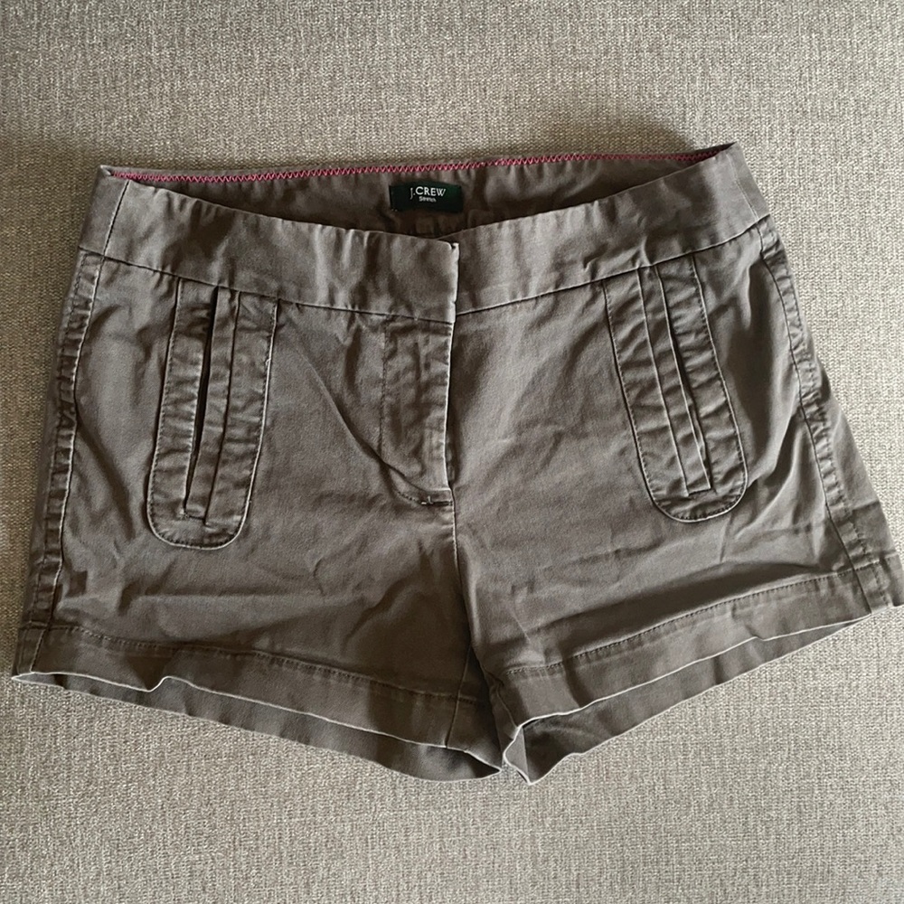 J Crew Grey Stretch Shorts